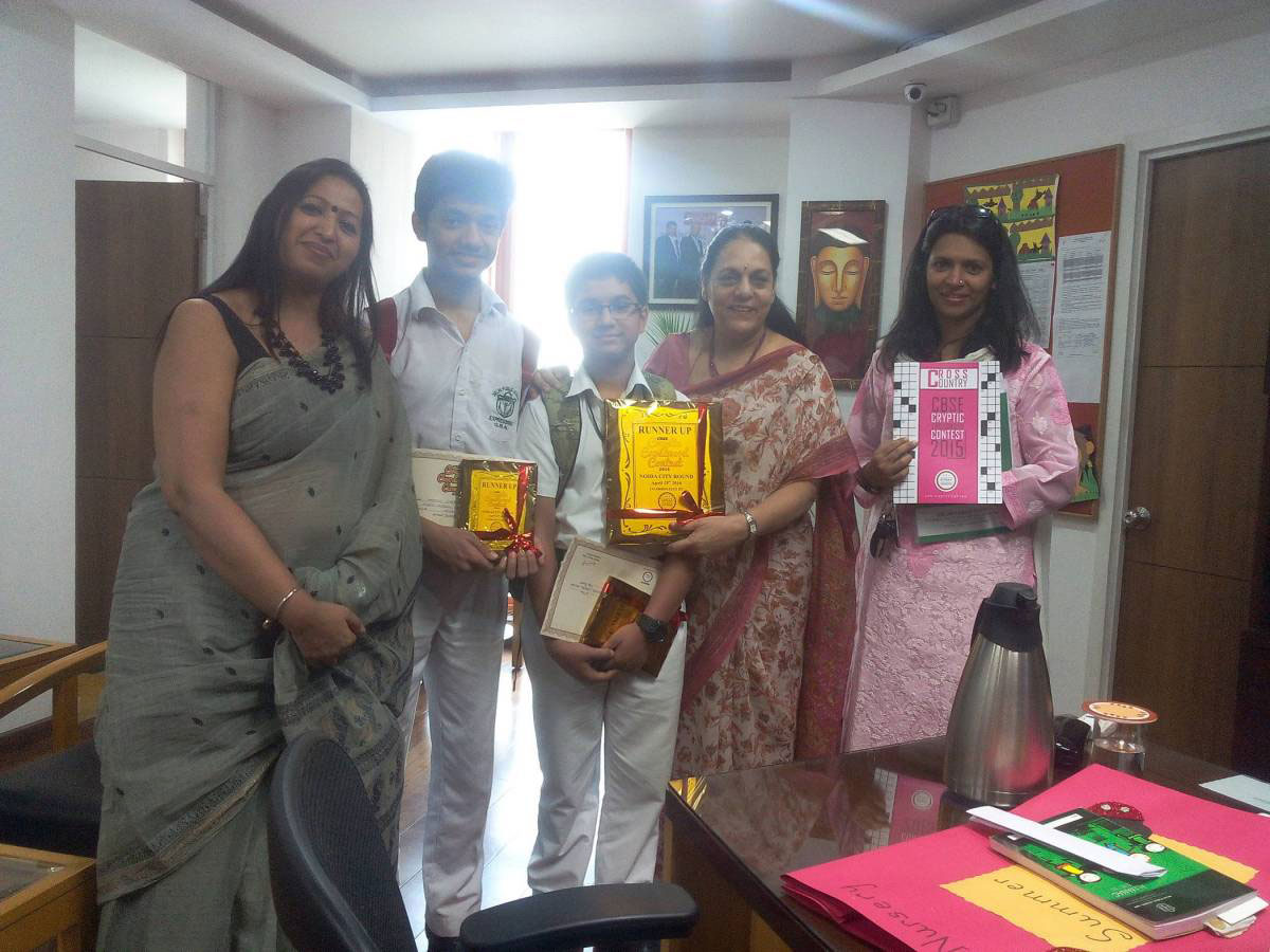 CBSE Cryptic Crossword Contest 2016- Noida City round