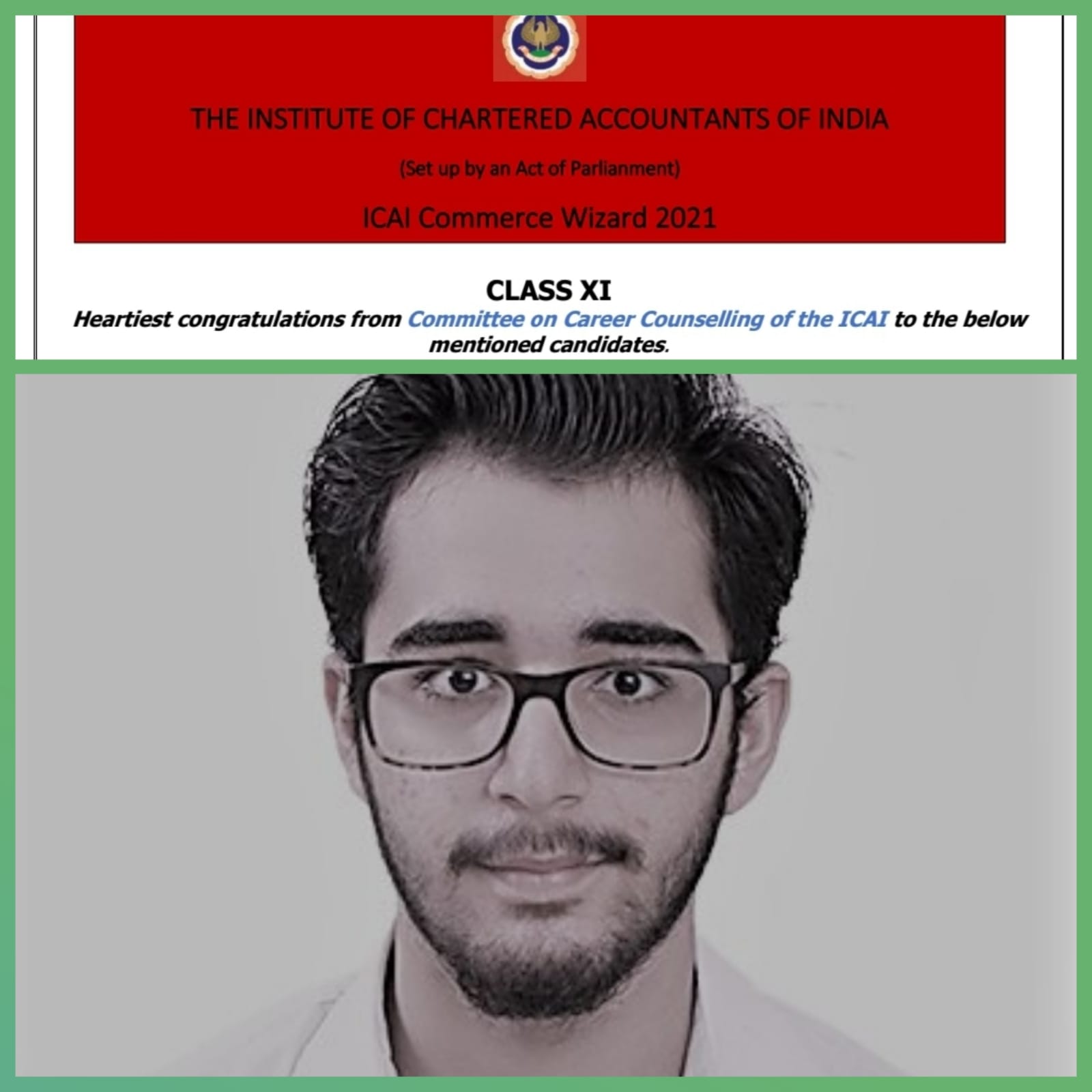 Ishaan Uppal Class Xi Clears ICAI Level 2