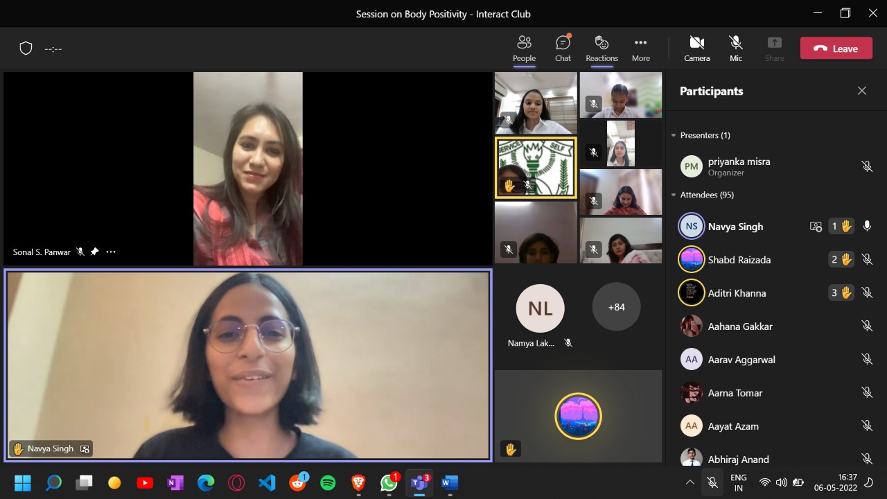 'Body Positivity' - A Project By Interact Club, Dps-Gbn