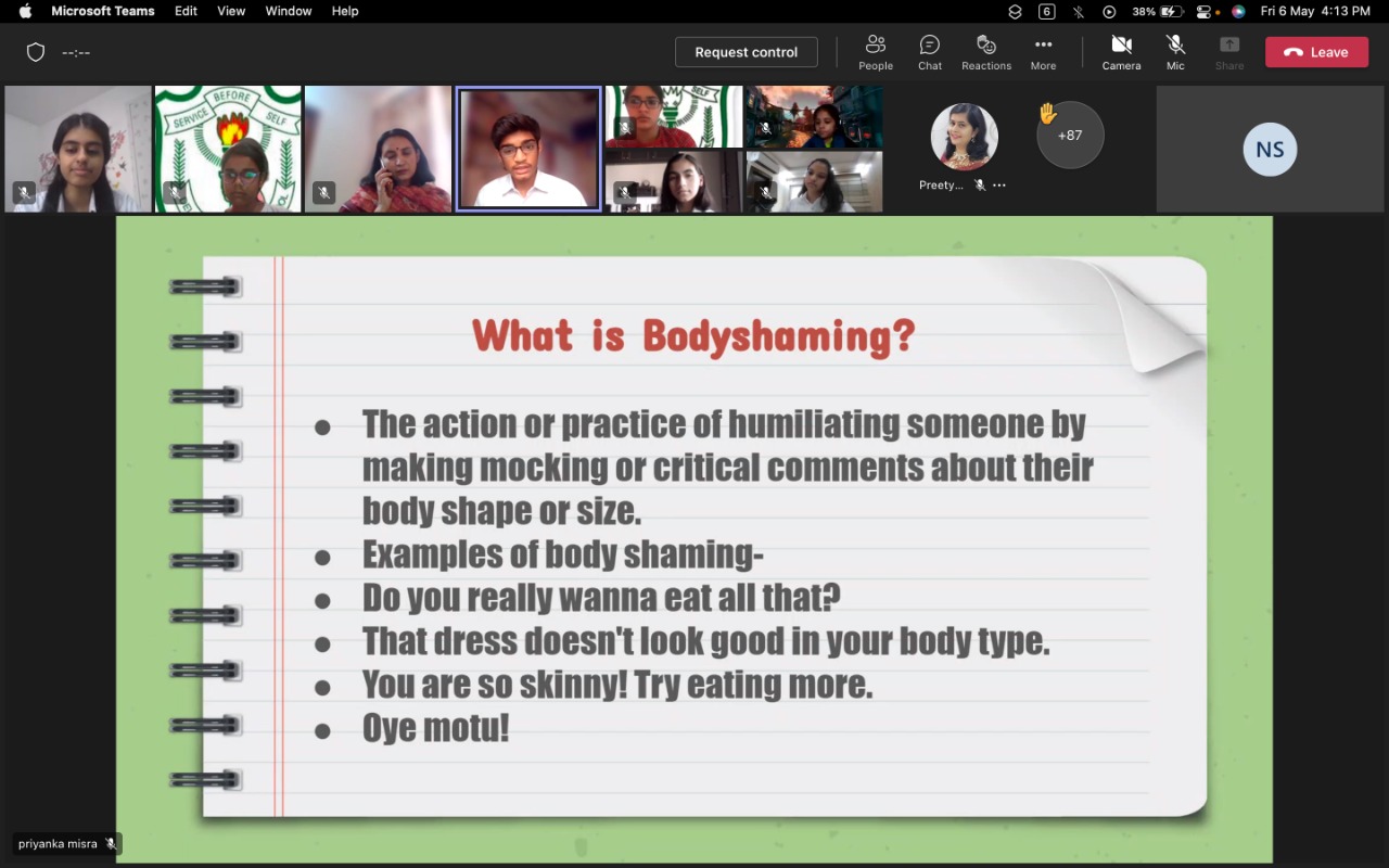 'Body Positivity' - A Project By Interact Club, Dps-Gbn