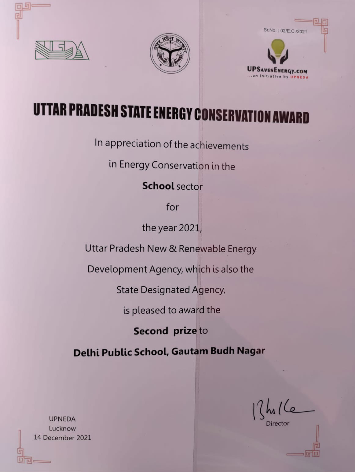 Uttar Pradesh State Energy Conservation Award-2021